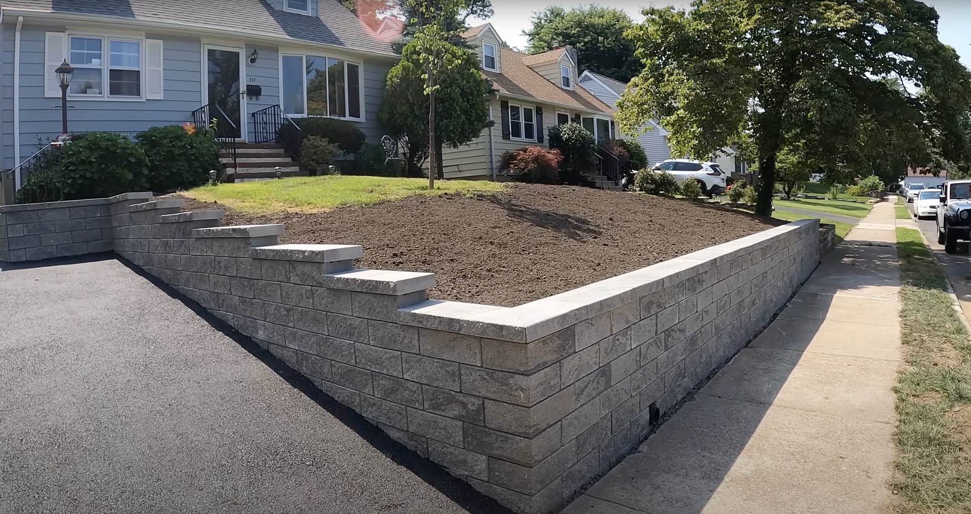 Concrete retaining wall construction and landscaping services Margate